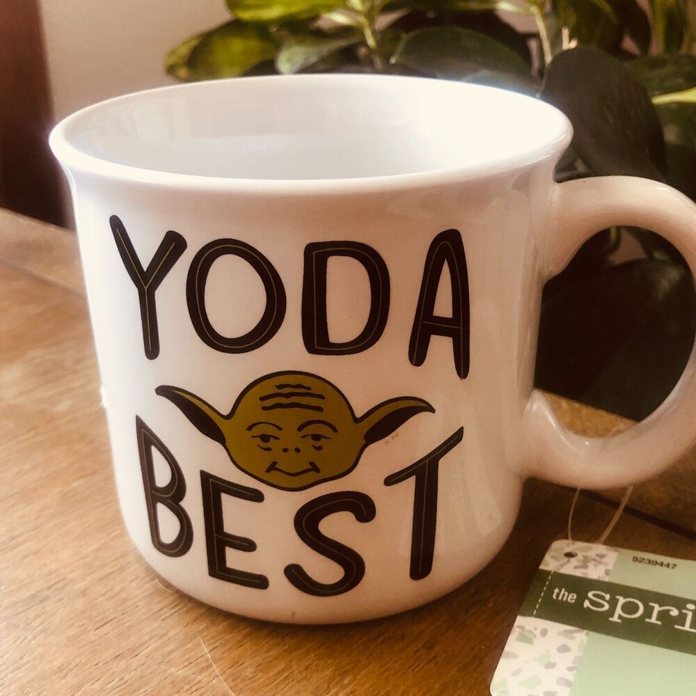 Yoda Best Star Wars Coffee Mug Holds 18 Oz NWT